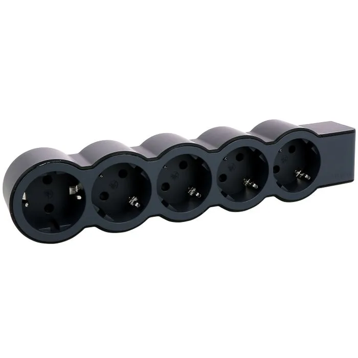 Bloc Legrand Moes 694578, 5 prize, contact de protectie, negru