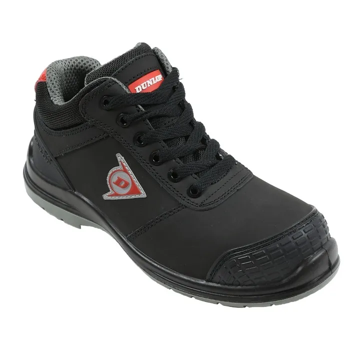 Bocanci de protectie, cu bombeu compozit, Dunlop First One S3 SRC, piele, negru, marimea 41