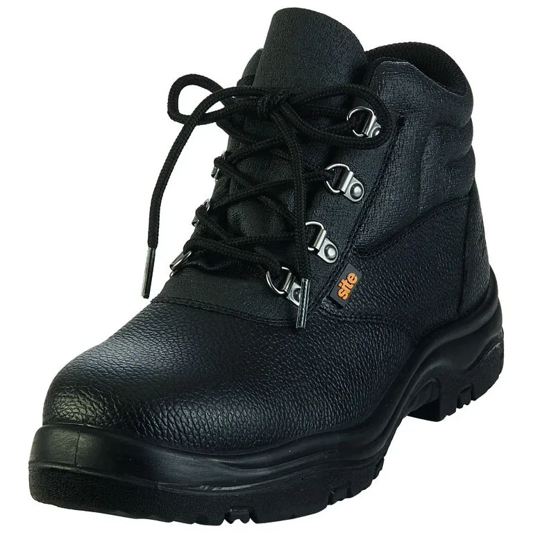 Bocanci protectie Site, S1 P, piele, barbati, negru, marimea 47