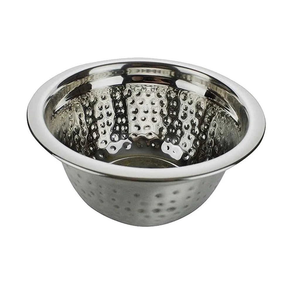Bol pentru salata, Kasemi 1102934, inox, cu model, 20 x 20 x 9.5 cm