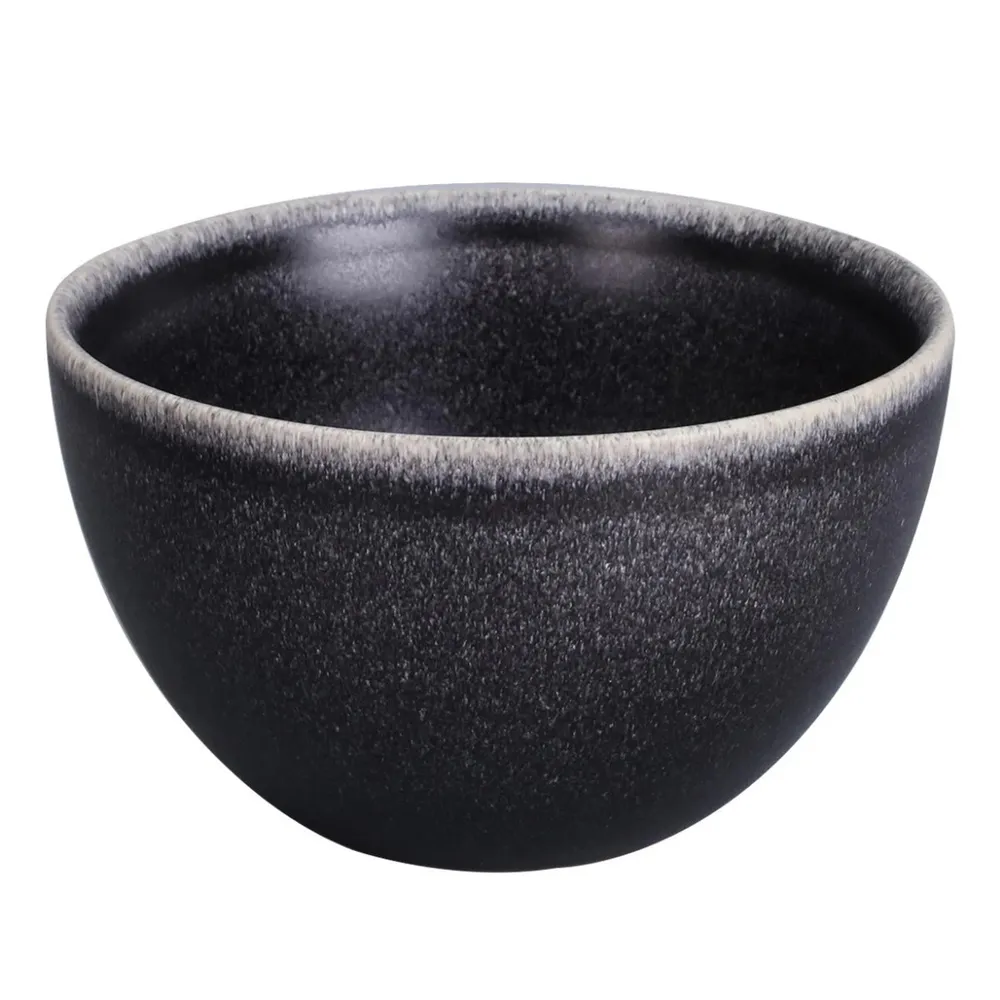 Bol pentru servirea mesei D4112B, portelan, gri inchis, 15 cm