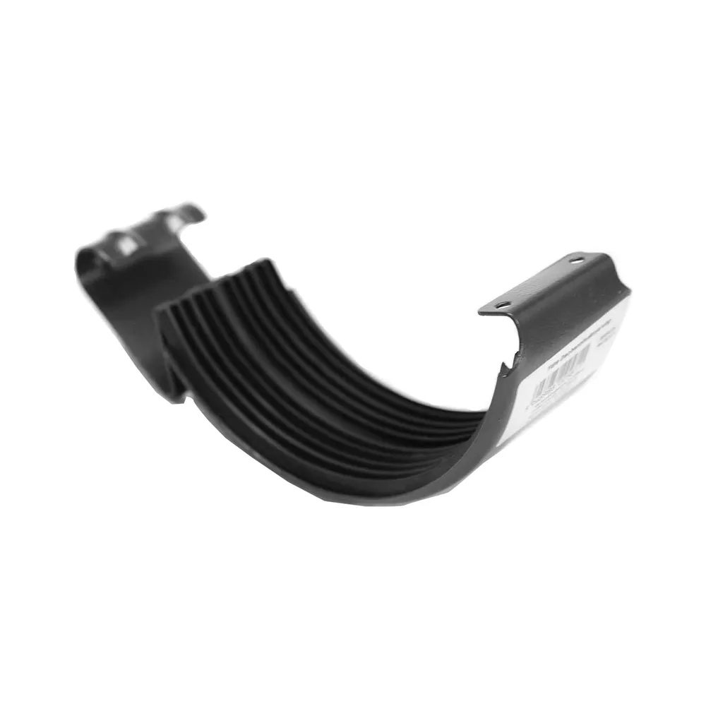 Bratara jgheab, metal, 125 mm, gri