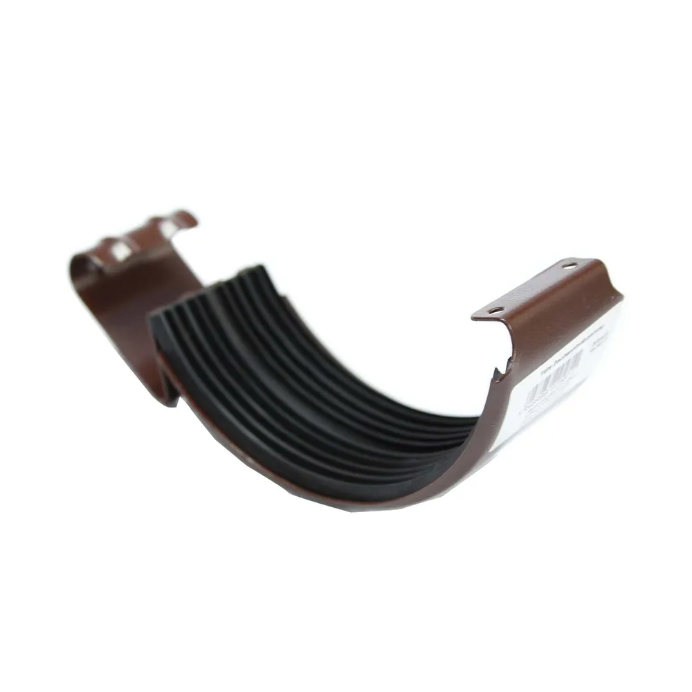 Bratara jgheab, metal, 125 mm, maro