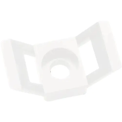 Brida Sapiselco 30x15x12mm pentru coliere max. 9mm alb, pachet 100 bucati