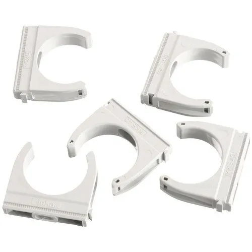 Bride plastic pentru tub rigid eBULL Ø40 mm, pachet 5 bucati