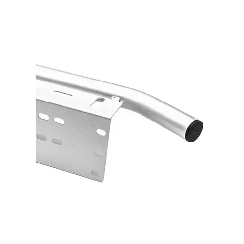 Bullbar aluminiu tip suport numar si proiectoare argintiu — imaginea 4