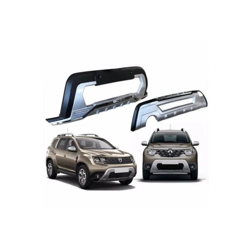Bullbar fata si spate auto din plastic compatibil Dacia Duster II 2018-2024 — imaginea 2
