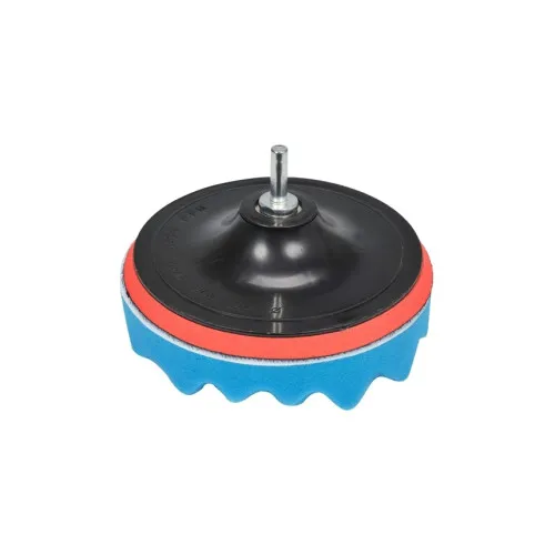 Bureti polisat auto 150 mm M14 6000 RPM 12 piese cu suport adaptor si blana lustruit — imaginea 3