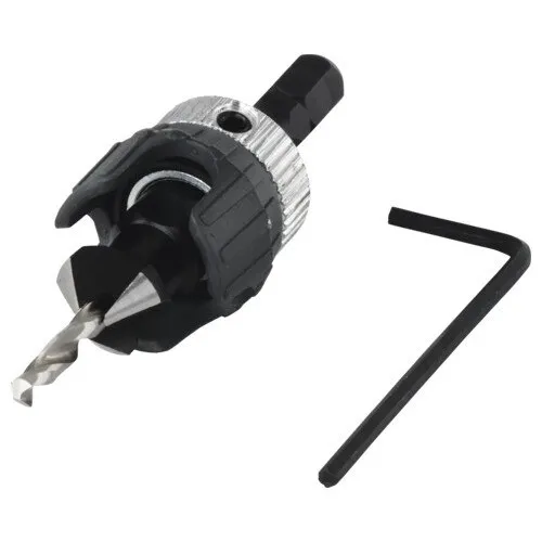 Burghiu cu zencuitor Wolfcraft Ø3, 2-12 mm, cu opritor de adancime