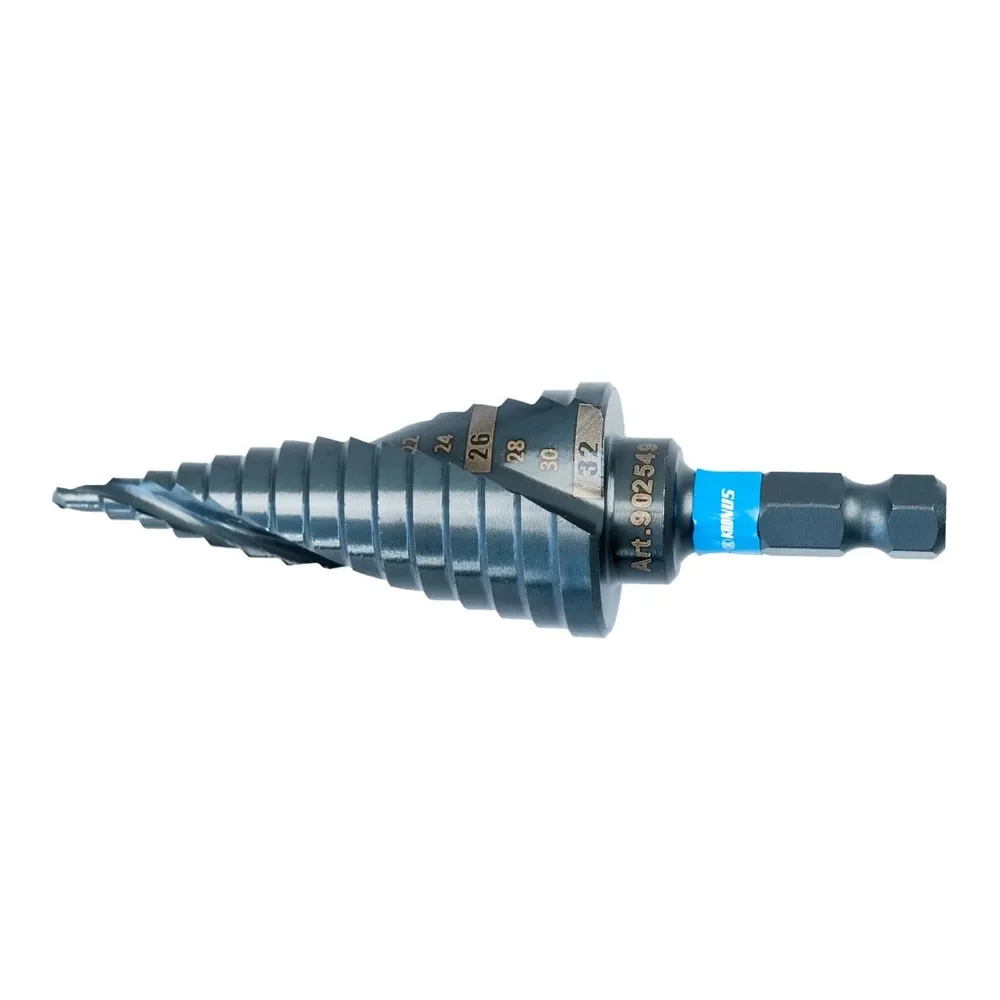 Burghiu pentru metal, in 15 trepte, Kronus 902549, 4 - 32 mm