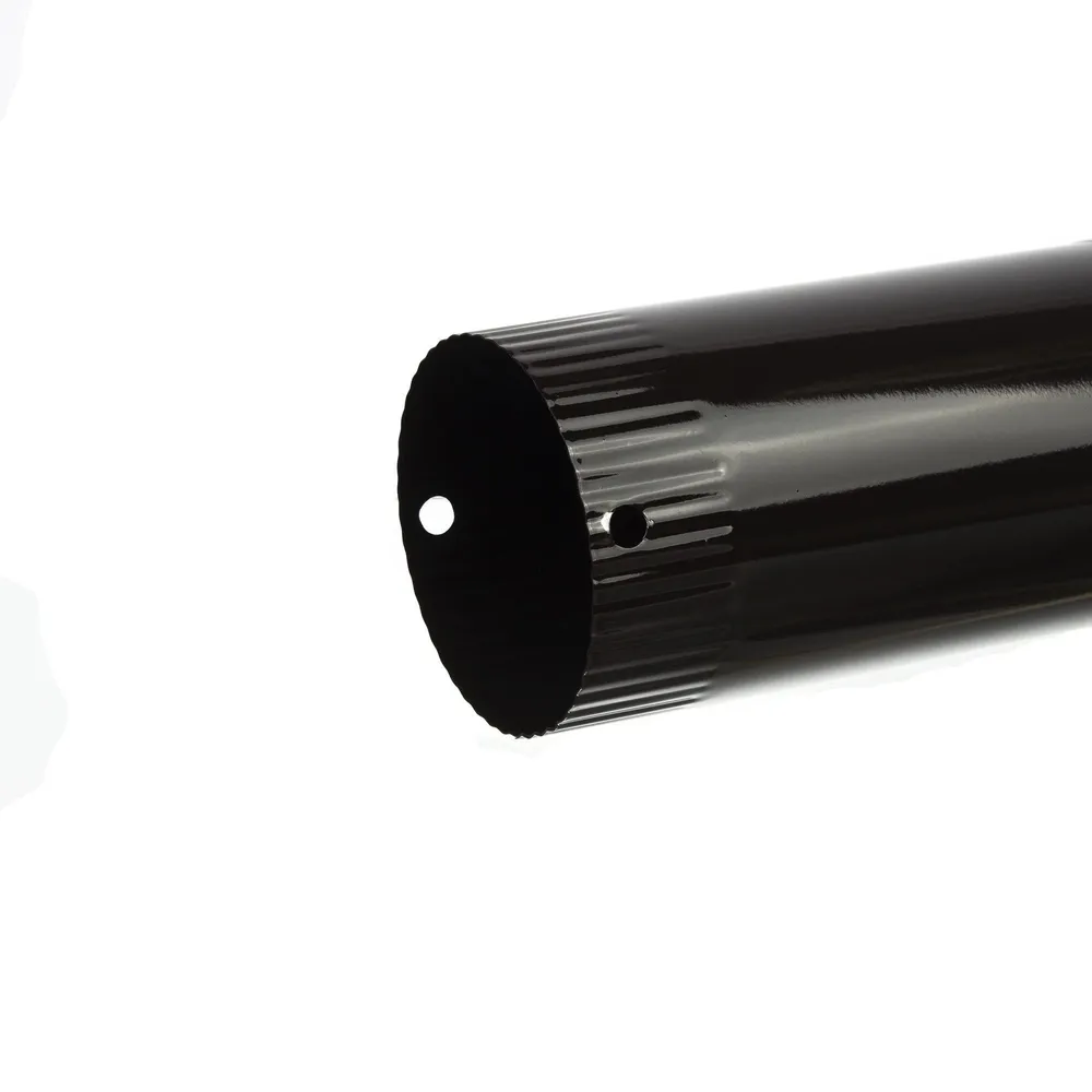 Burlan tabla emailata, grosime 0.5 mm, diametru 150 mm, L 1 m, negru