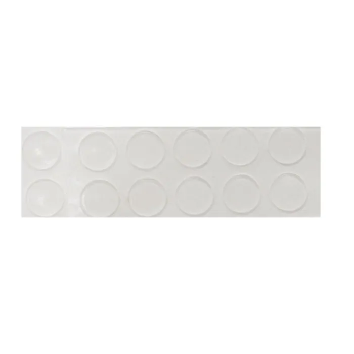 Buton amortizor transparent, autoadeziv, D 10 x 1.5 mm, 12 bucati