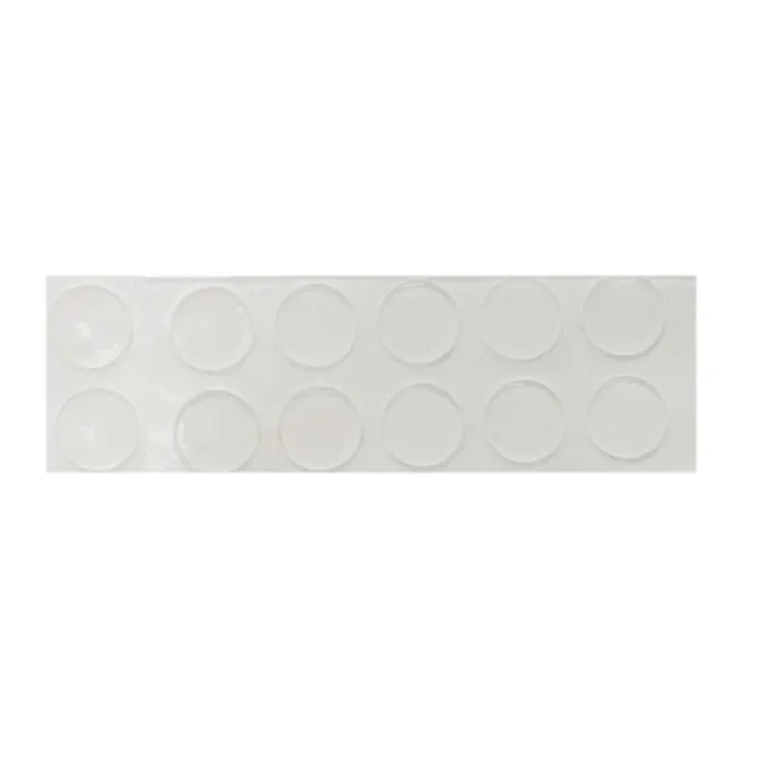 Buton amortizor transparent, autoadeziv, D 8 x 2.2 mm, 12 bucati