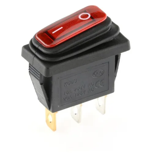 Buton cu LED 12V (waterproof)