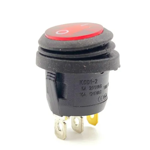 Buton cu LED 12V (waterproof)