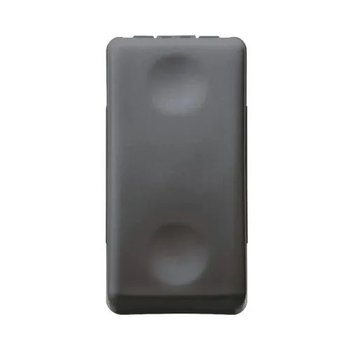 Buton cu revenire Gewiss System, 1 modul, negru