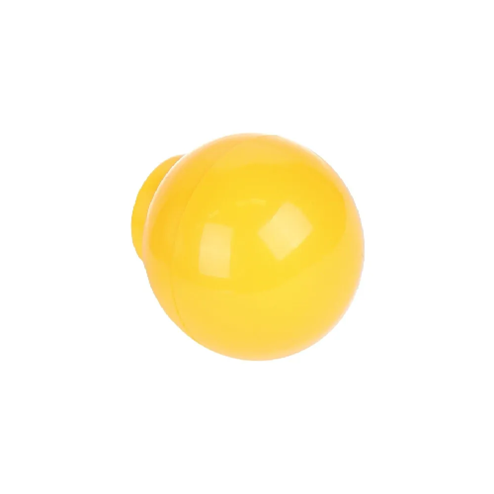 Buton mobila, Ø 30 mm, plastic, galben