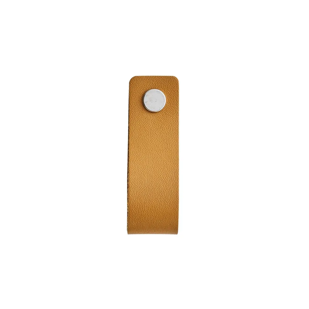 Buton mobila Inspire Zack, 70 mm, piele, maro