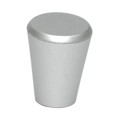 Buton pentru mobila Ø14mm, plastic argintiu