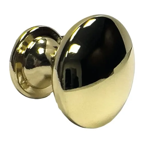 Buton pentru mobila Ø23mm, metal auriu lucios