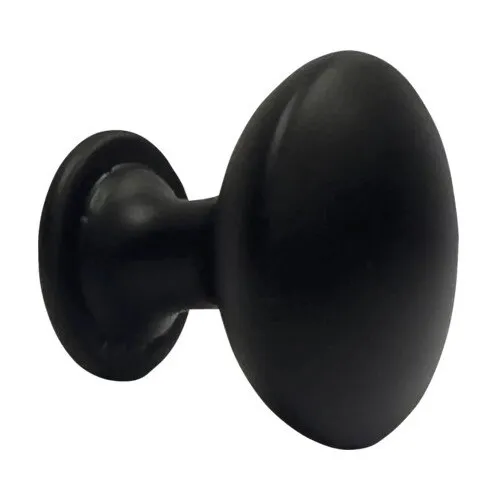 Buton pentru mobila Ø23mm, metal negru mat