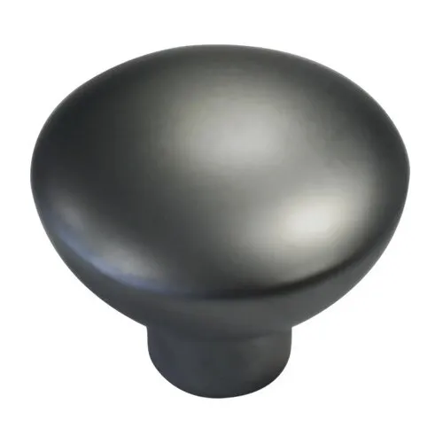 Buton pentru mobila Ø33mm, metal zamac cromat mat