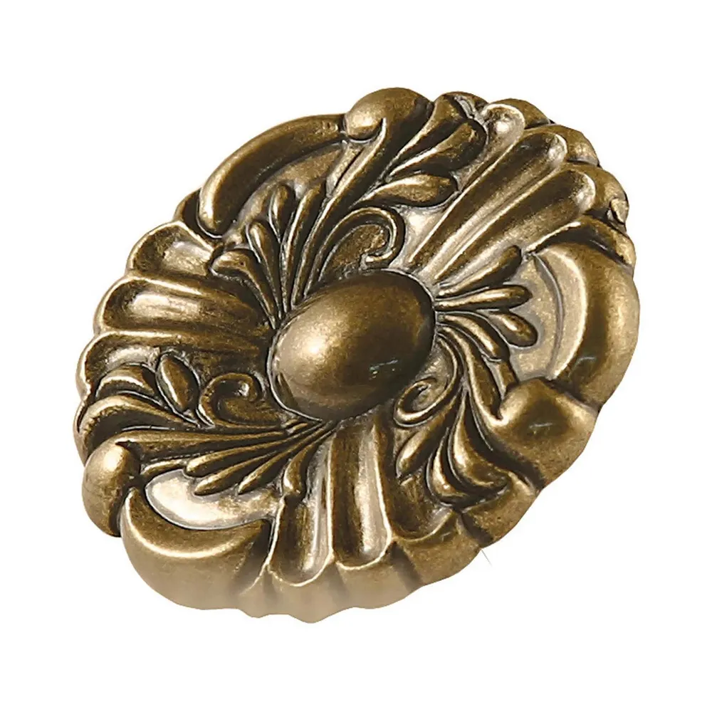 Buton pentru mobila, metalic, alamit antic, M 482.79.29, 36 x 19 mm