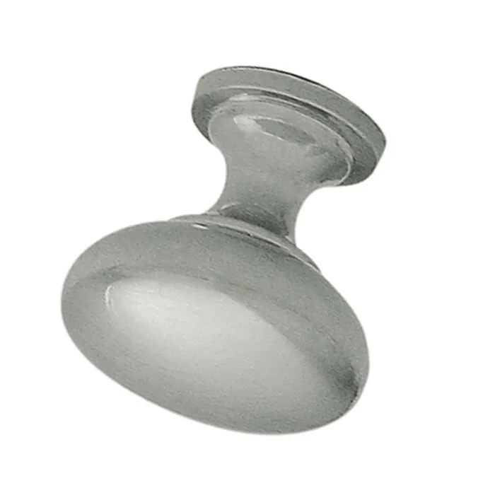 Buton pentru mobila, metalic, nichel mat, M 480.04.24, 28 x 28 mm