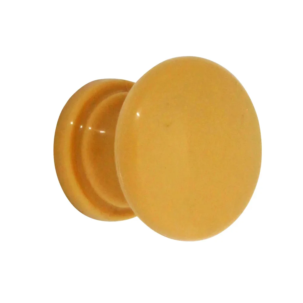 Buton pentru mobila, plastic, bej, M 484.09.12, 32 x 27 mm