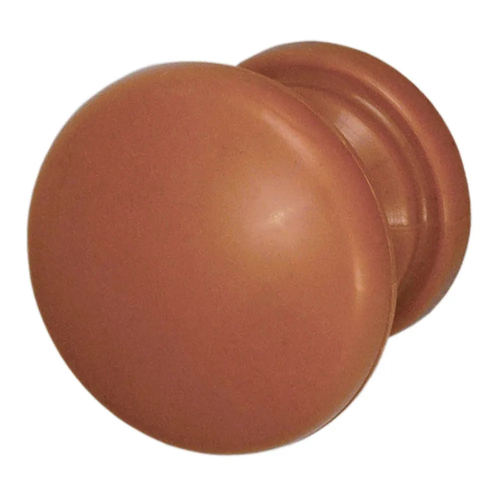 Buton pentru mobila, plastic, maro, M 484.09.13, 32 x 27 mm