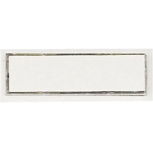 Buton sonerie cu fir, alb, 32x90x13mm, eticheta pentru nume