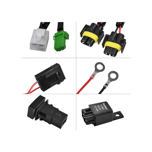 Cablaj proiectoare H11 12V 40A cu buton