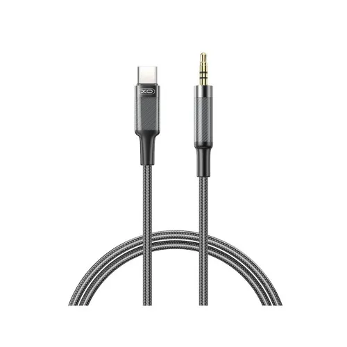Cablu adaptor audio Type C la Jack 3.5 mm mama 1 m impletit cu silicon