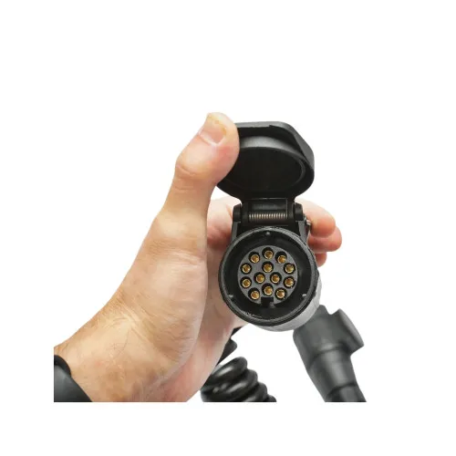 Cablu adaptor remorca 2.2m cu fisa priza 13 13 pini mama tata Breckner Germany — imaginea 4