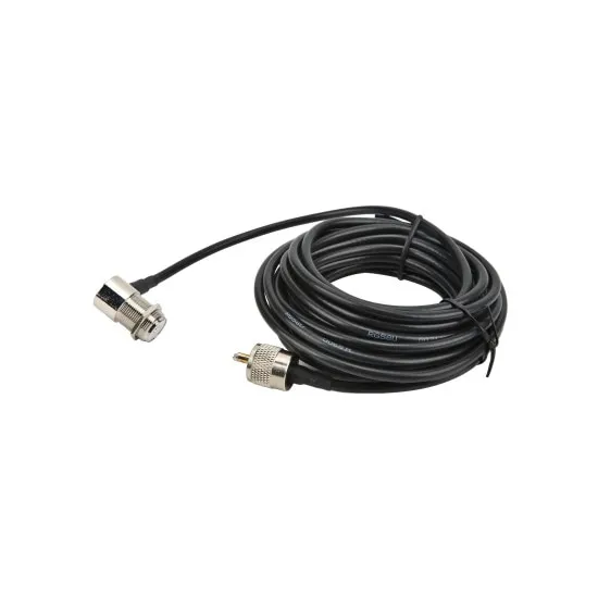 Cablu antena CB 5m cu mufe PL259 si SO239
