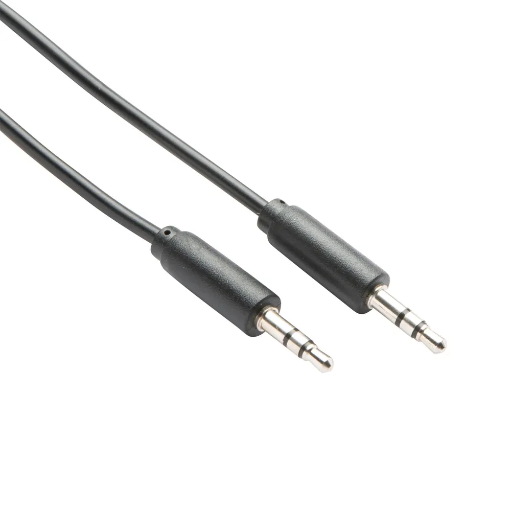 Cablu audio Lexman, Jack 3.5 mm, tata-tata, 2m, negru
