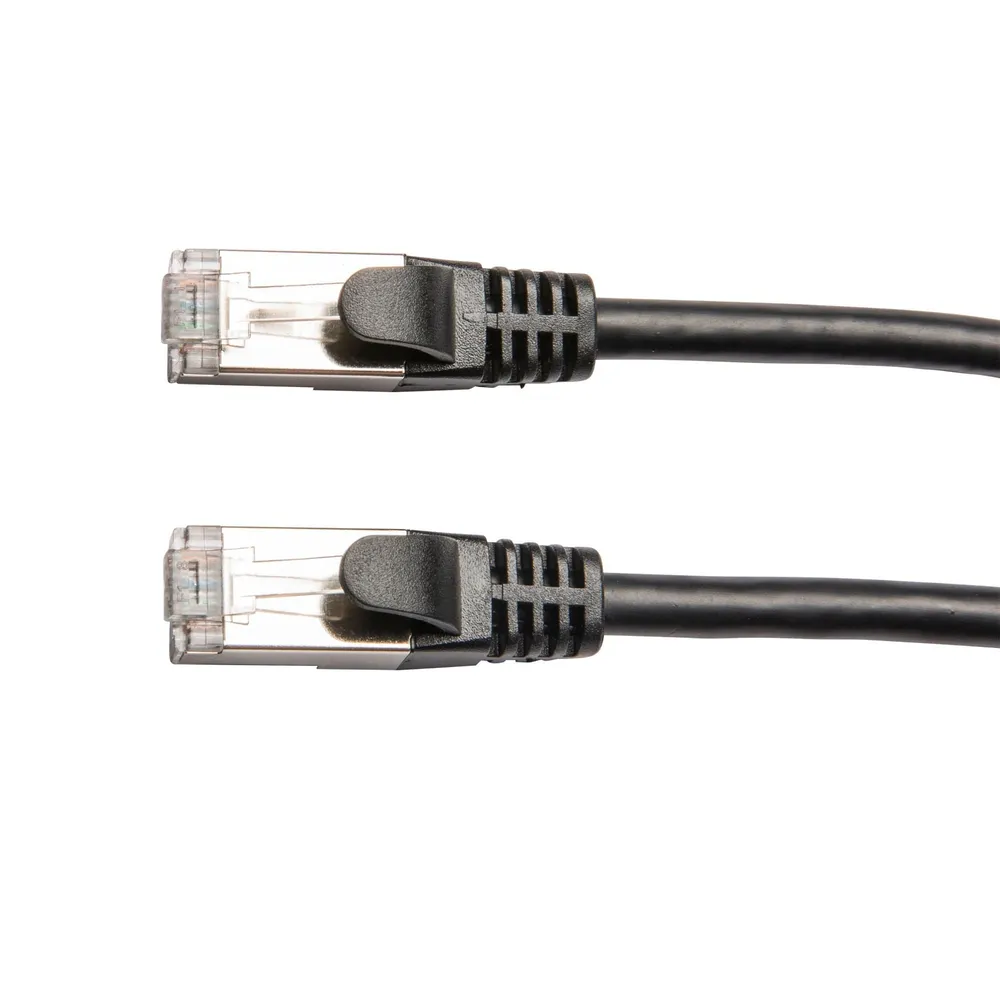 Cablu date Lexman, mufat, RJ45, CAT6, 2 m, cauciuc/cupru, negru