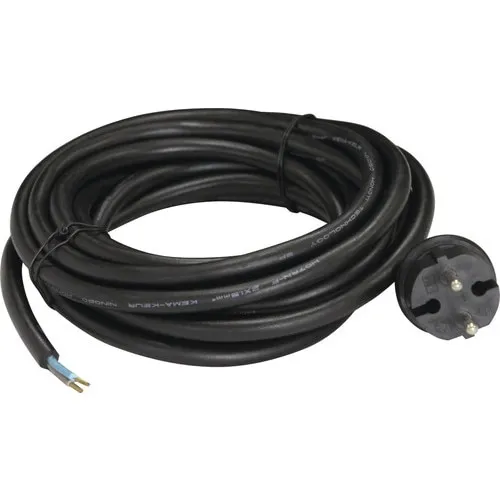 Cablu de alimentare H07RN-F, 2x1, 5mm, 5m, negru
