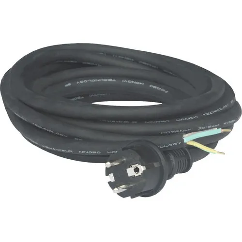 Cablu de alimentare H07RN-F 3x1, 5mm 5m negru, 3 fire, 230V
