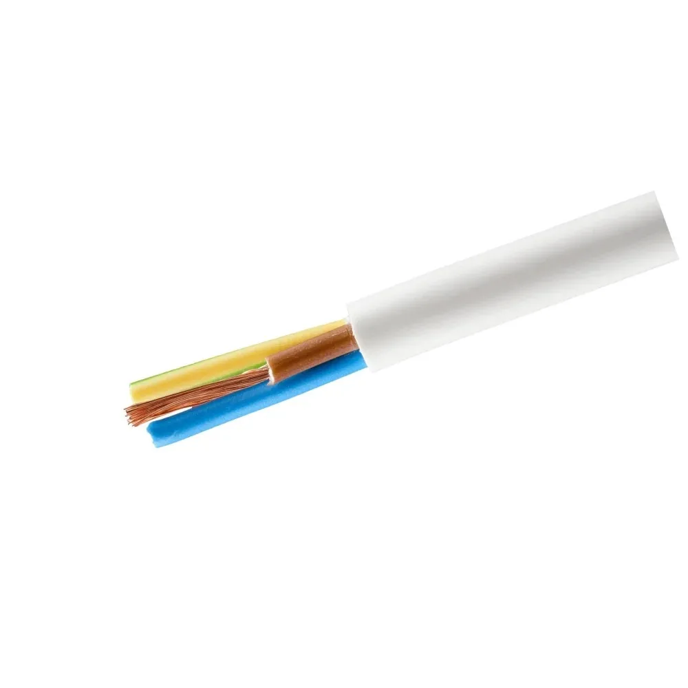 Cablu electric 3 x 2.5 mm, 5 m, alb