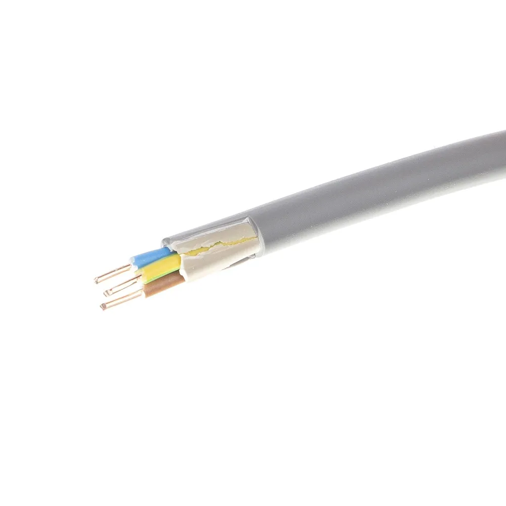 Cablu electric CYY-F, 3 x 1.5 mm², 25 m, gri
