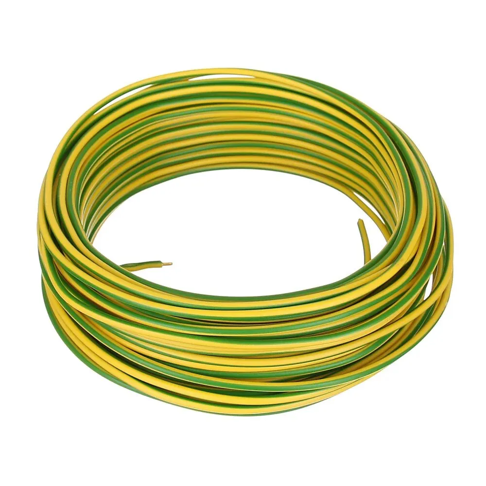 Cablu electric FY, H07V-U, 2.5 mm², 25 m, verde/galben