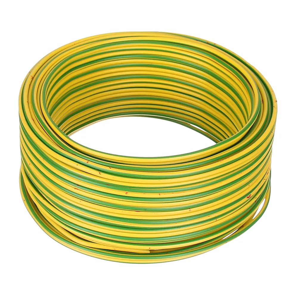 Cablu electric FY, H07V-U, 2.5 mm², 50 m, verde/galben