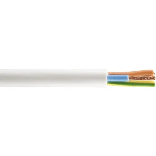 Cablu electric MYYM H05VV-F 3x4 mm alb 25m
