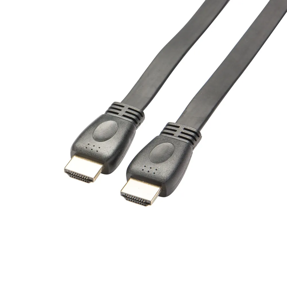 Cablu HDMI 2.0 Lexman, extra-plat, 2 m, cauciuc, negru