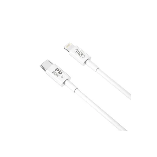 Cablu incarcare 20W PD Quick Charge transfer date Type-C la Lightning compatibil iPhone 2 m alb