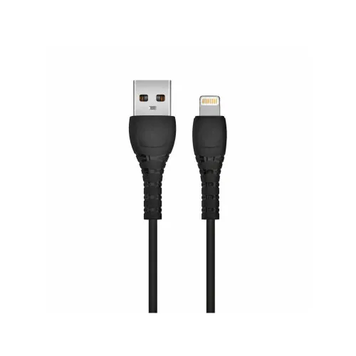 Cablu incarcare 3A Quick Charge transfer date USB-A la Lightning 1 m negru