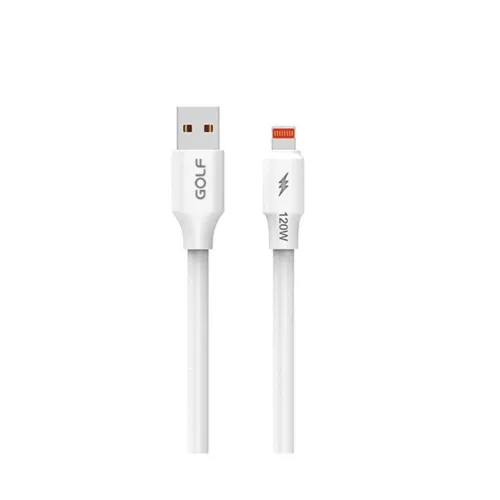 Cablu incarcare 6A 120W transfer date USB-A la Lightning 1 m alb