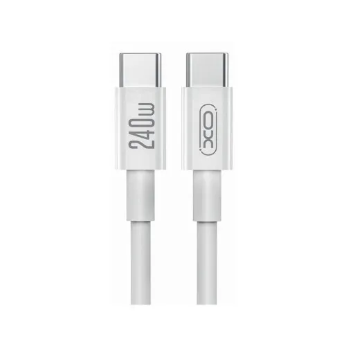 Cablu incarcare si date Type C la Type C 240W Quick Charge negru 1 m
