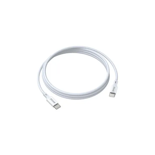 Cablu incarcare si transfer date USB-C la USB-C 60W PD 2 m alb Bwoo — imaginea 3
